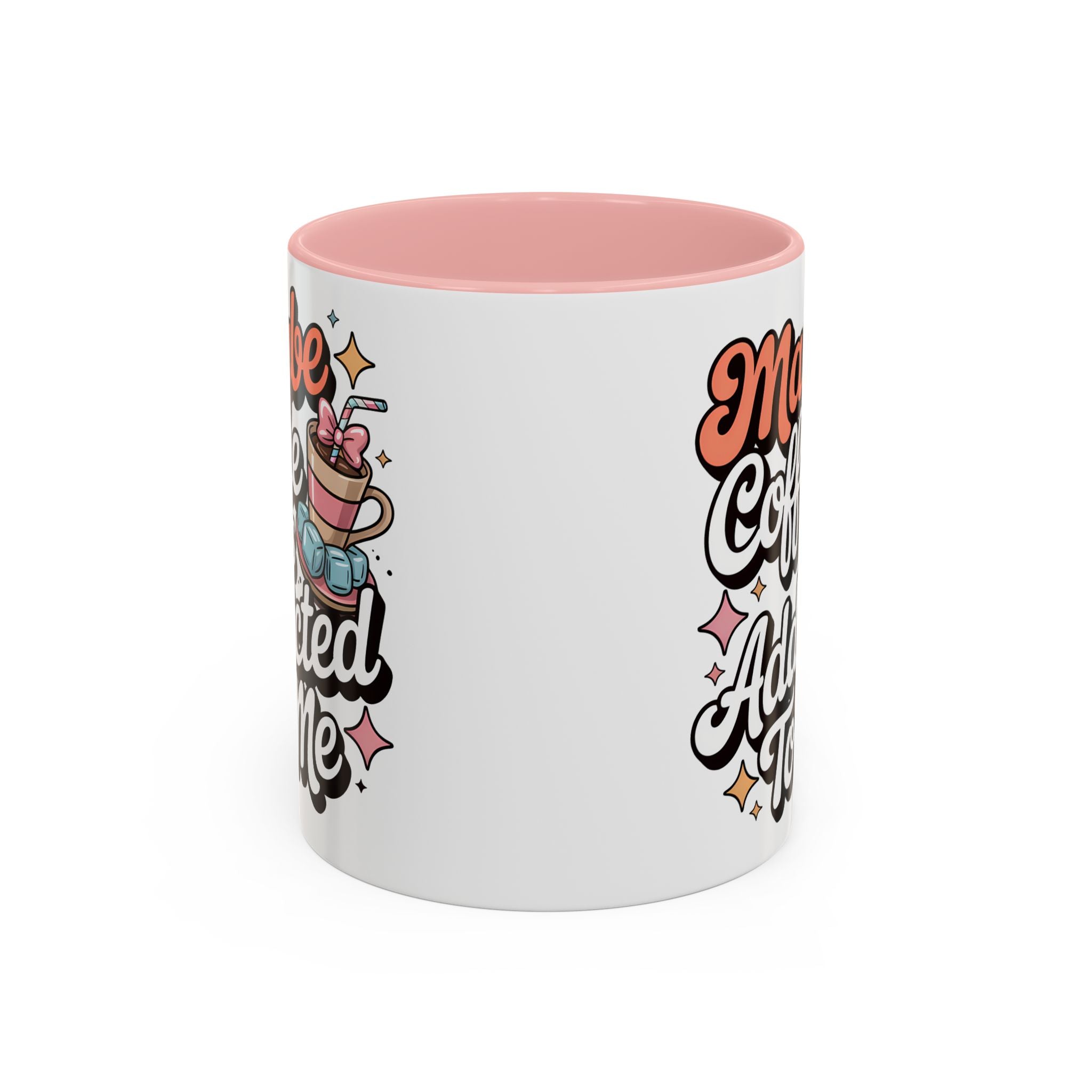 Coffee Addict Accent Mug - Fun Design for Coffee Lovers