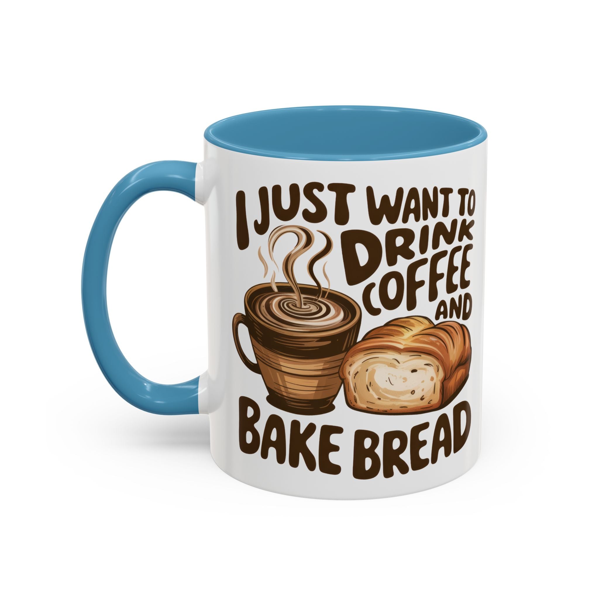 Cute Coffee & Bread Mug - Ideal for Baking Enthusiasts kitchen fun cozy