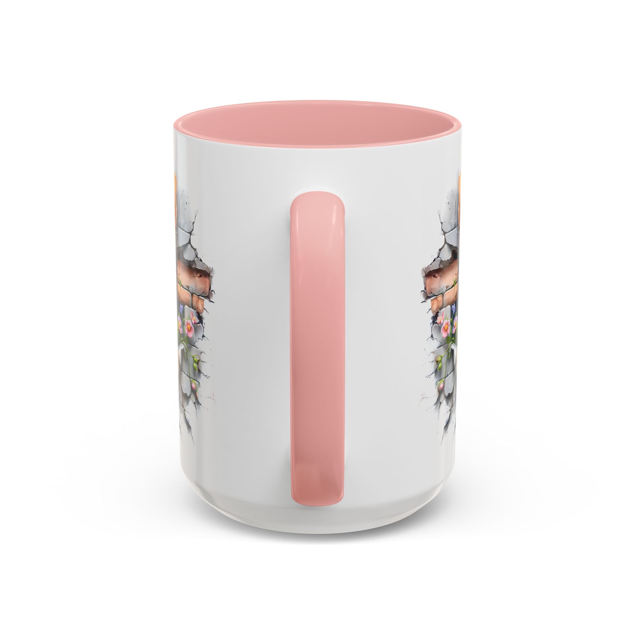 Cute Dog Peeking Coffee Mug, Pet Lover Gift, Yorkshire Terrier Mug, Animal Lover Coffee Cup, Dog-Themed Drinkware, Doggie Mug