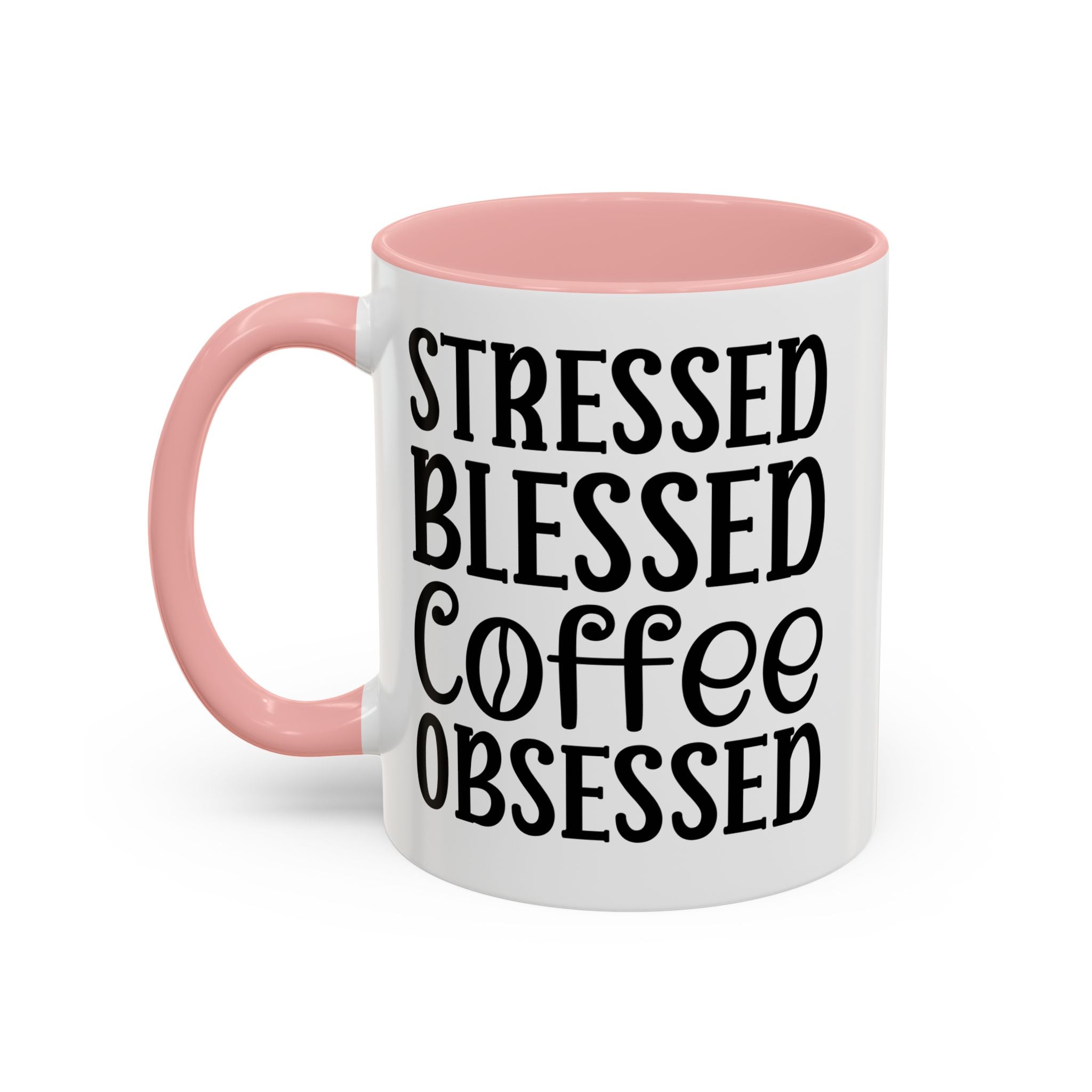 Stressed Blessed Coffee Obsessed Mug, Motivational Coffee Mug, Gift for Coffee Lovers, Funny Office Mug, Self-Care Gift Idea