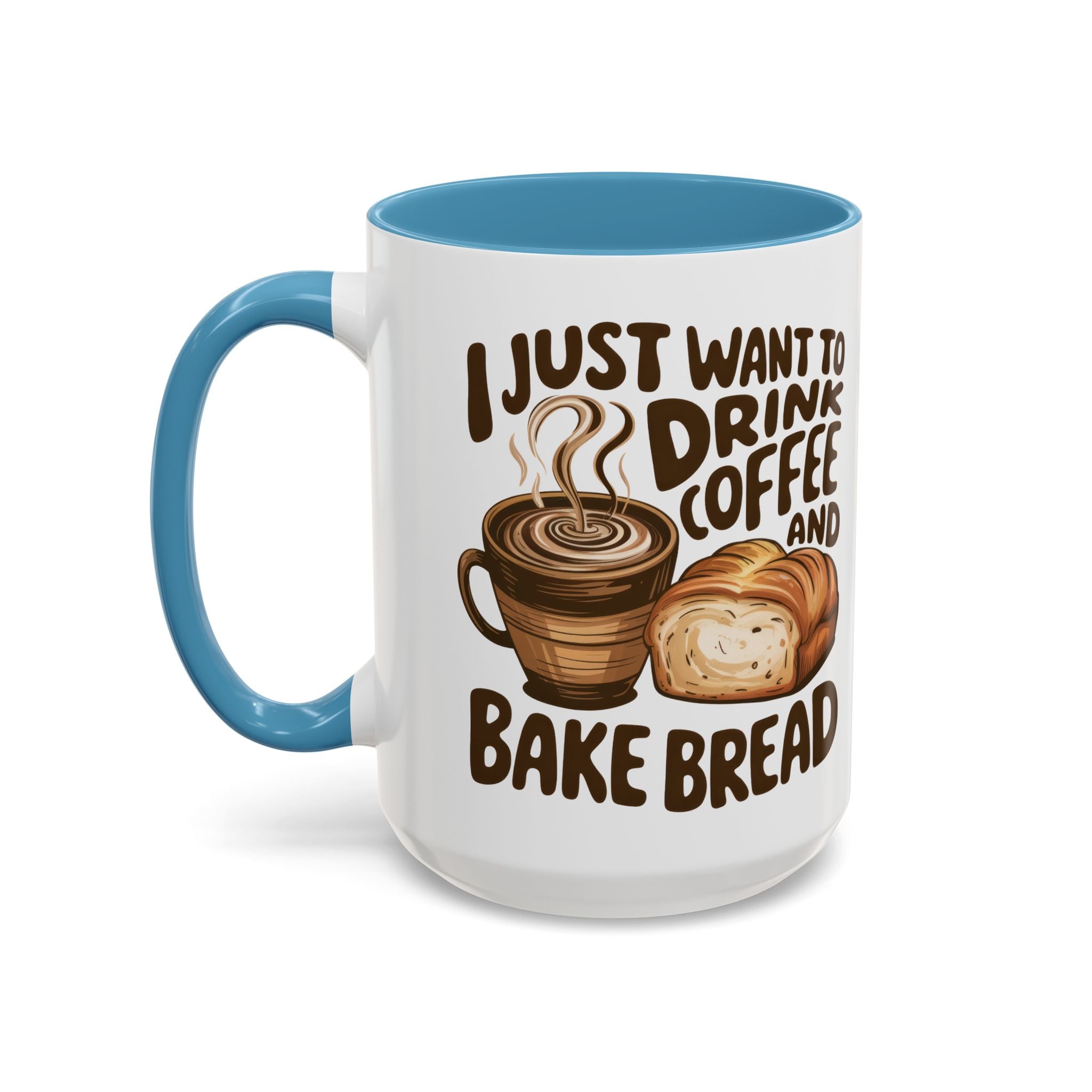 Cute Coffee & Bread Mug - Ideal for Baking Enthusiasts kitchen fun cozy
