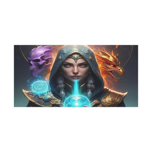 Mystical Sorceress Canvas Artwork - Fantasy Wall Decor