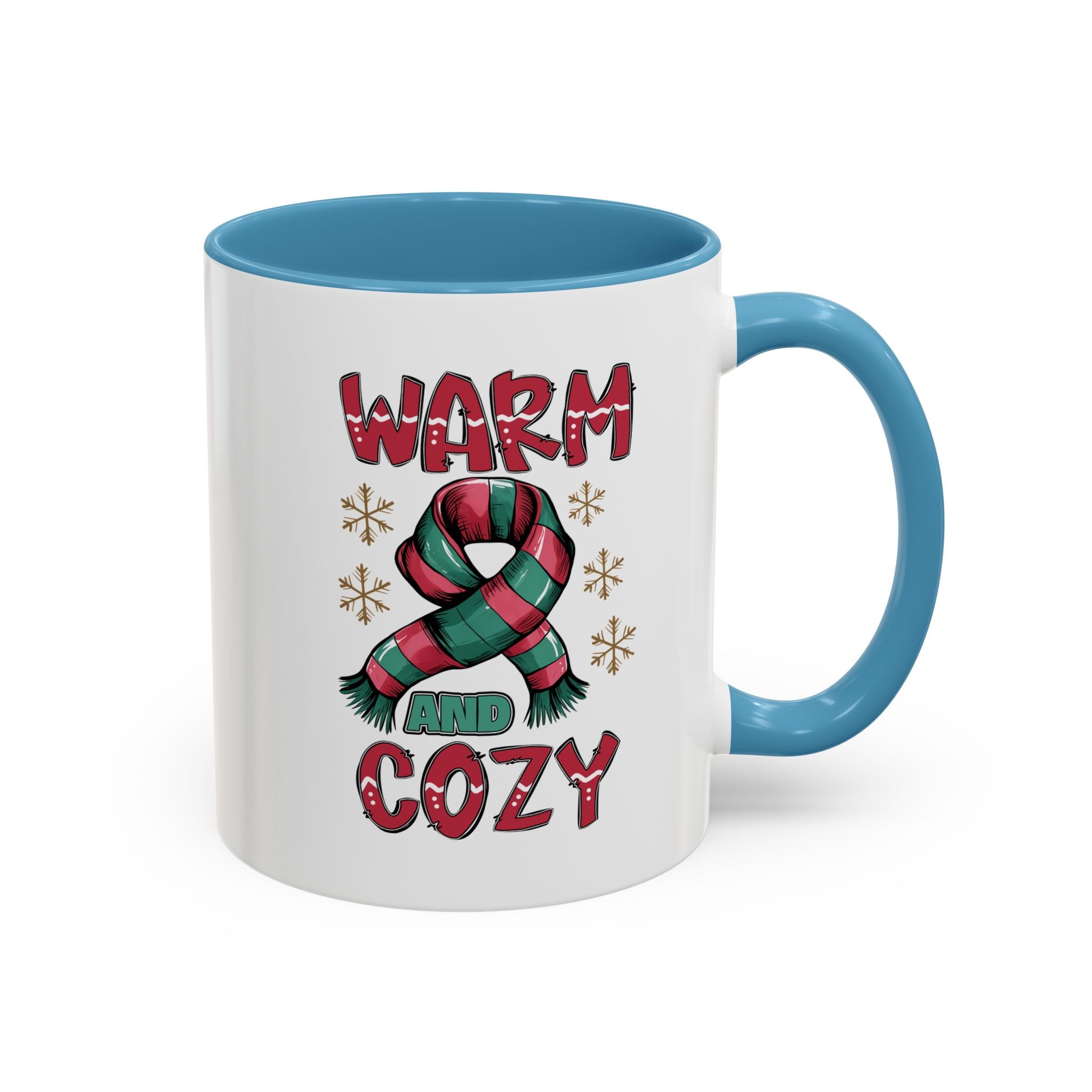 Warm & Cozy Holiday Accent Coffee Mug - Perfect for Winter Mornings, Christmas Gifts, Hot Beverage Lovers, Seasonal Decor, Cozy Vibes