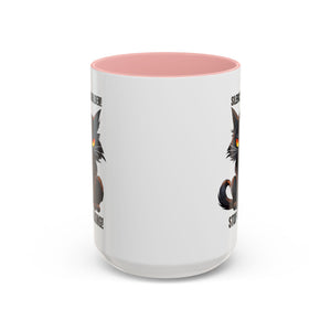 Funny Cat Mug | Silence Is Golden Coffee Cup | Gift for Cat Lovers | Humorous Kitchenware | Ceramic Teacup | Unique Animal Gifts