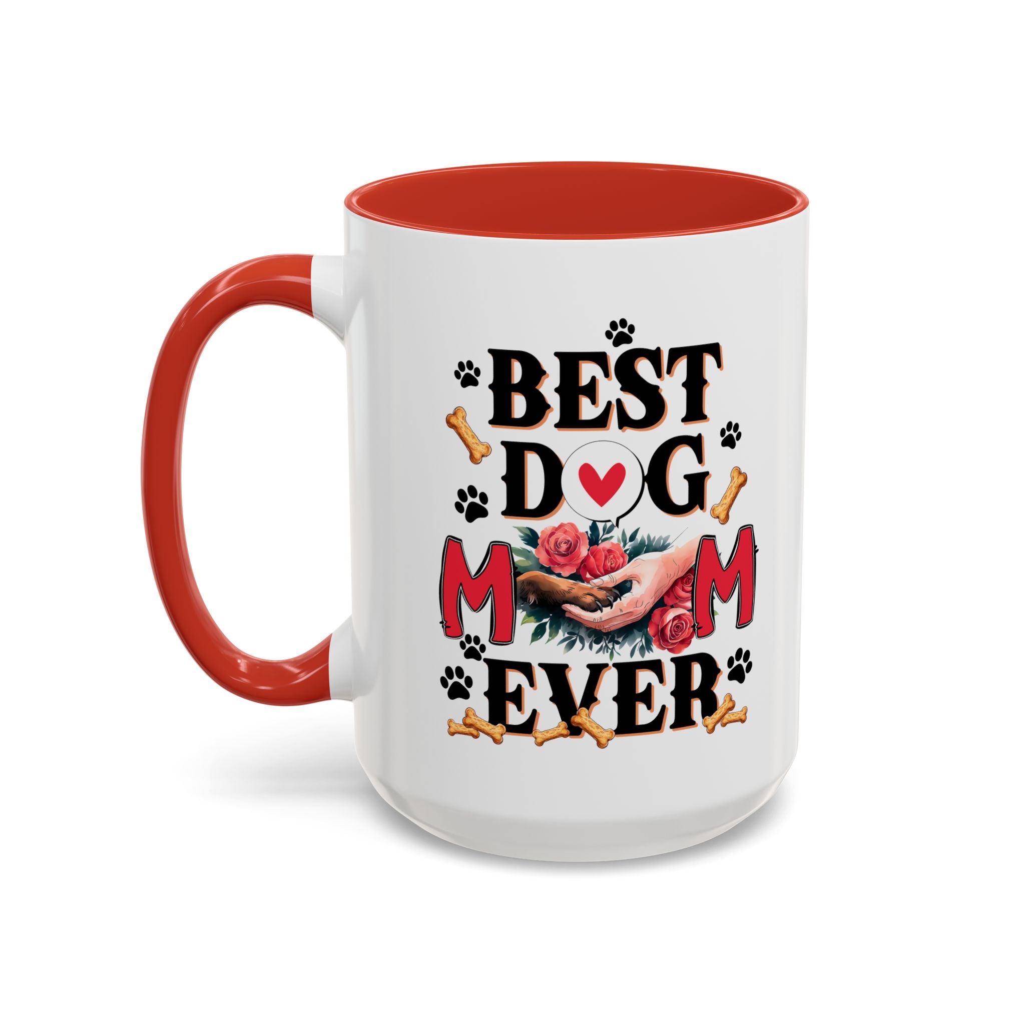 Best Dog Mom Ever Coffee Mug - Perfect Gift for Dog Lovers, Pet Moms, Animal Lovers, Dog-Themed Kitchen Decor, Best Friend Gift