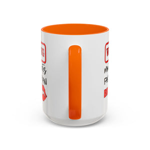 Funny Warning Coffee Mug - 'Mouth Operates Faster Than Brain' - Perfect for Coffee Lovers