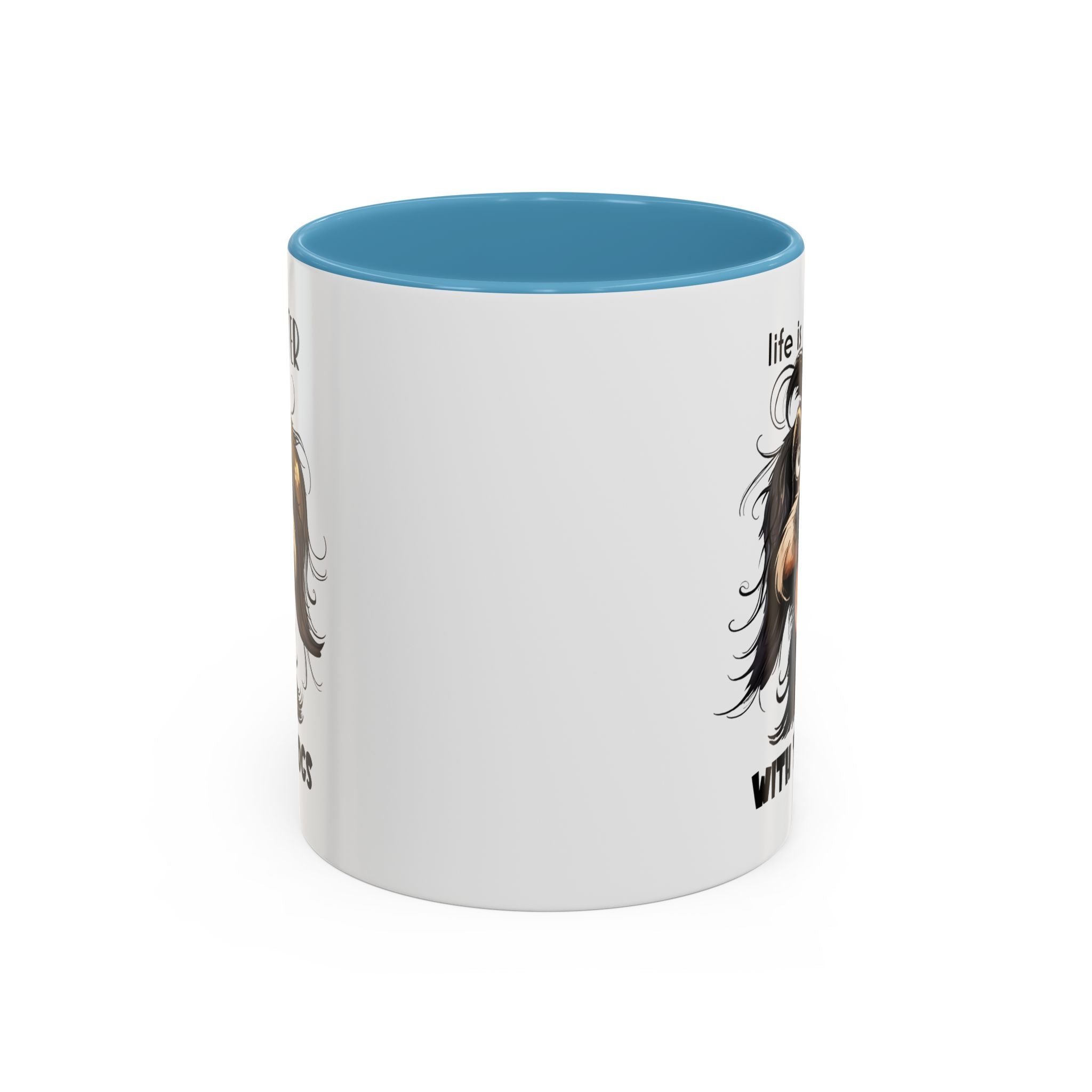 Life is Better with Dogs Coffee Mug - Cute Dog Lover Gift, Animal Themed Mug, Pet Owner Present, Fun Coffee Cup, Gift for Him/Her