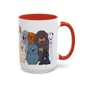 Cute Dog Breed Accent Coffee Mug, Pet Lover Gift, Canine Mug, Gifts for Dog Owners, Puppy Lover Mug