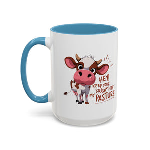Funny Cow Coffee Mug – Perfect Gift for Farmers, Cow Lovers, Humor Fans, Cute Kitchen Decor, Office Coffee Cup