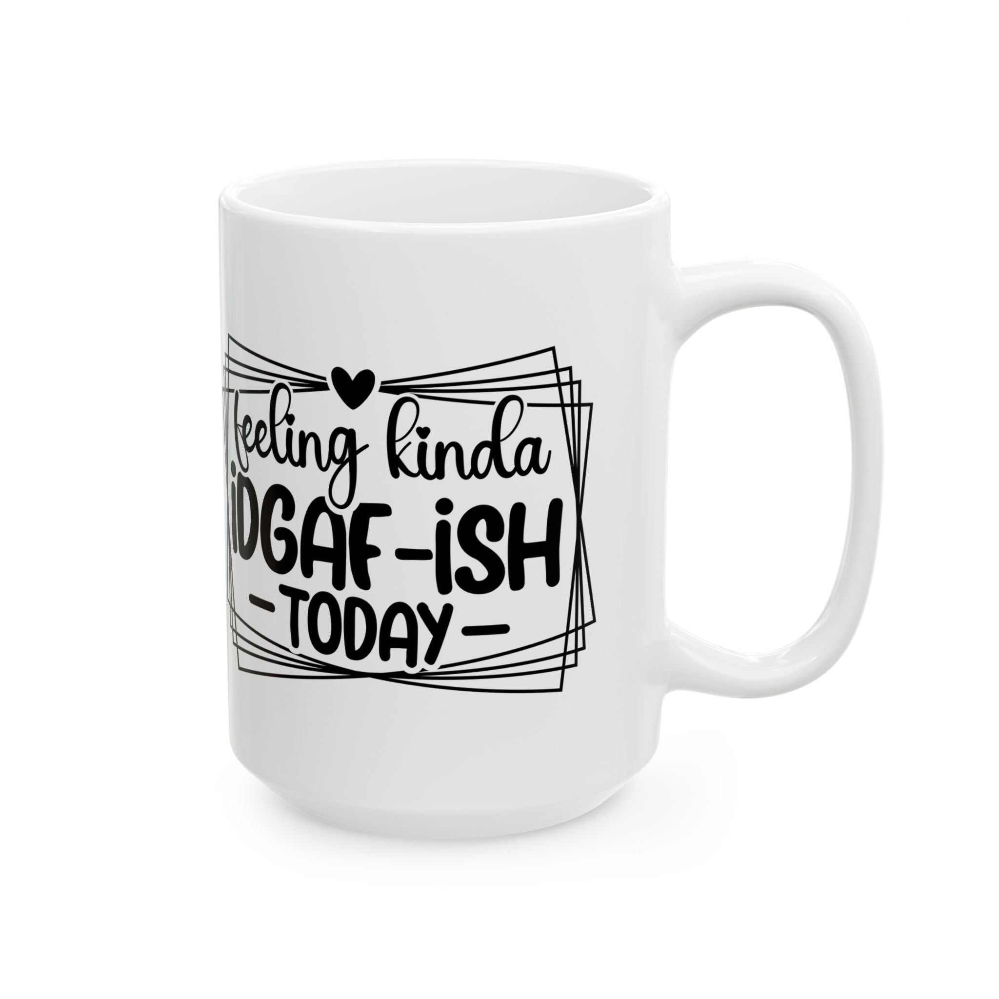 Feeling iDGAFF coffee Mug  attitude sarcasm Perfect Gift for Coffee Lovers,  Funny Mug for Work, Humorous