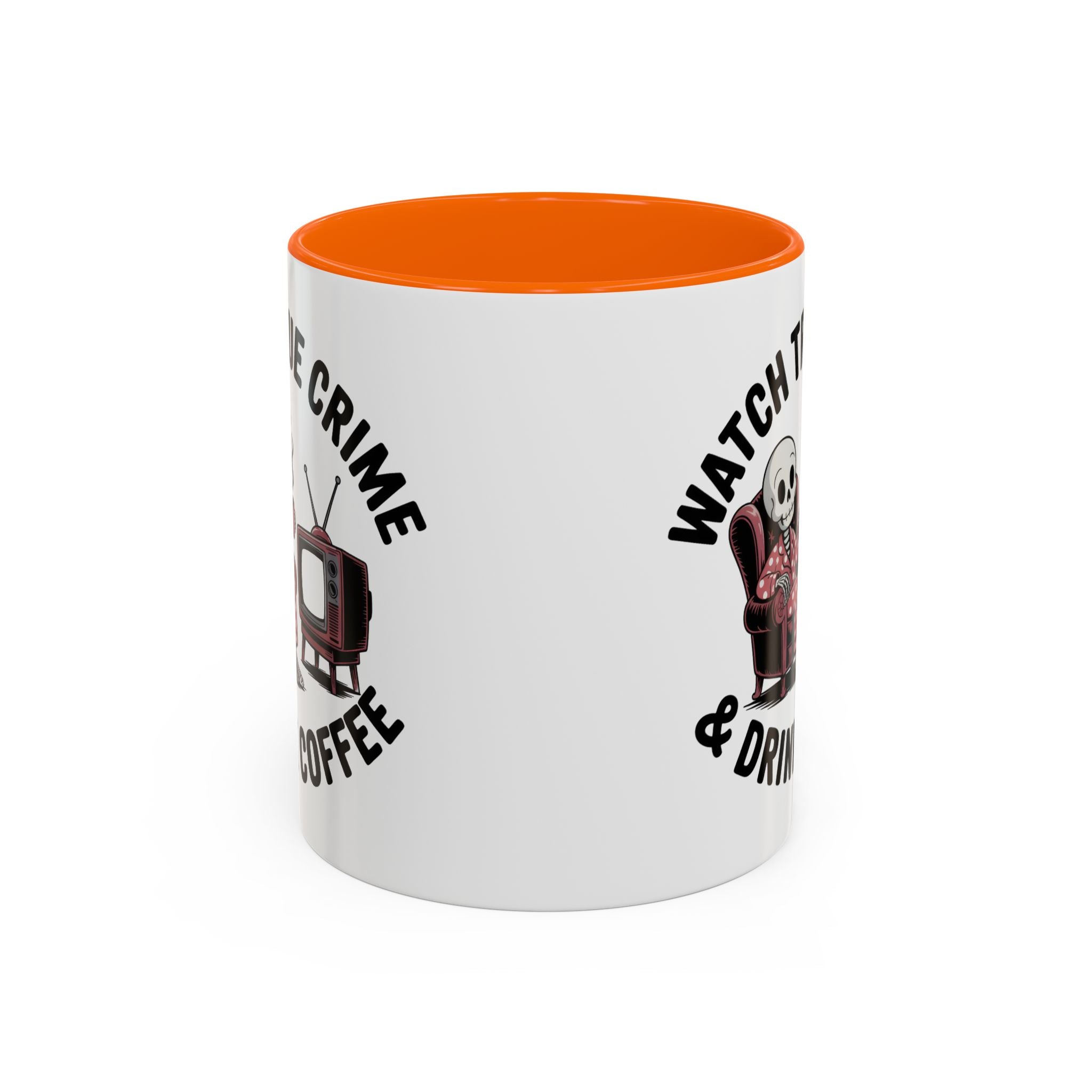 watch True Crime drink coffee  Coffee Mug hobby fun