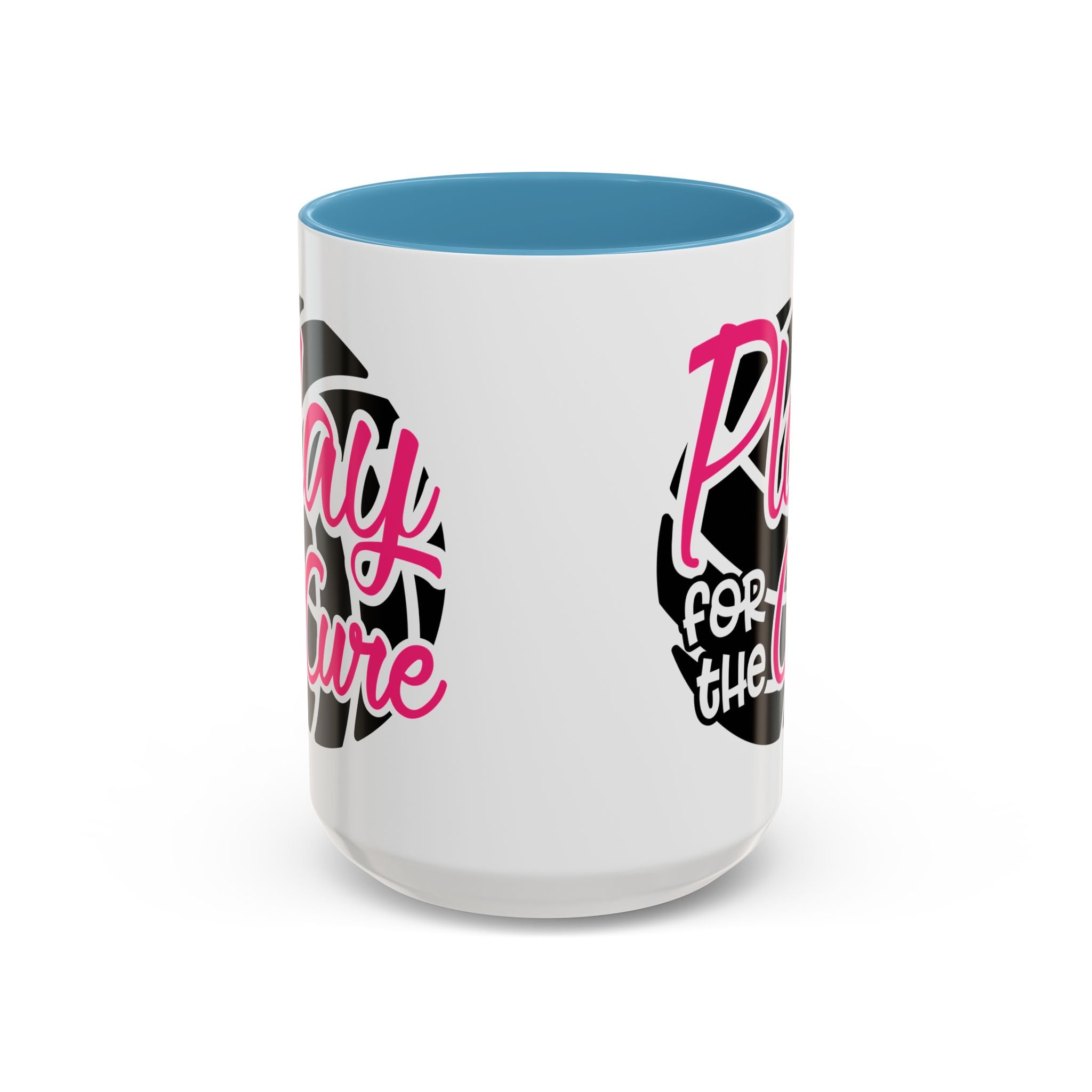 Volleyball  Coffee Mug, Play for the Cure Cup, Sports Gift , Athletes, Cancer Awareness, Inspirational Mug