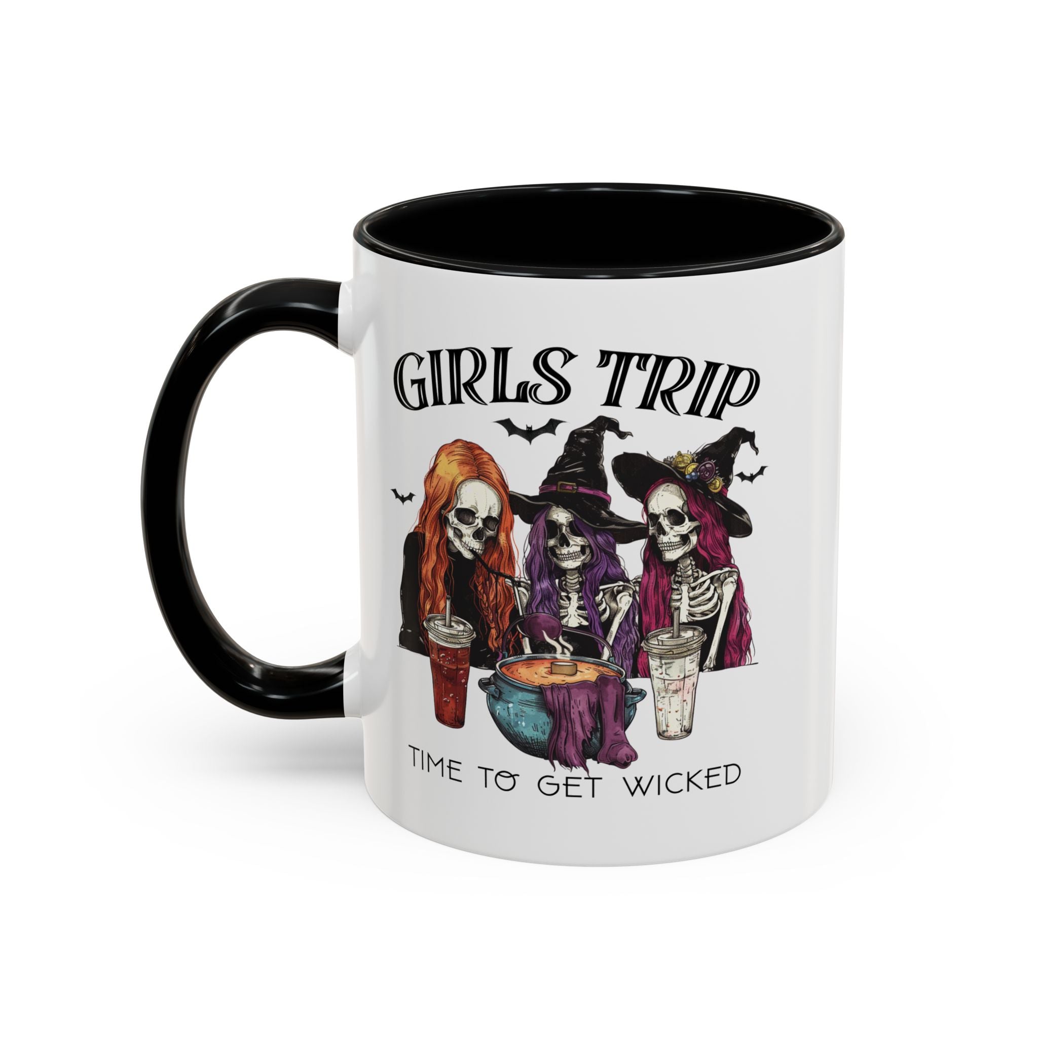 Wicked Girls Trip Coffee Mug, Halloween Gift, Spooky Vibes, Friends Gatherings, Witchy Decor, Fun Drinking Mug