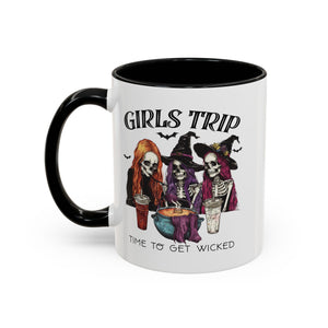 Wicked Girls Trip Coffee Mug, Halloween Gift, Spooky Vibes, Friends Gatherings, Witchy Decor, Fun Drinking Mug