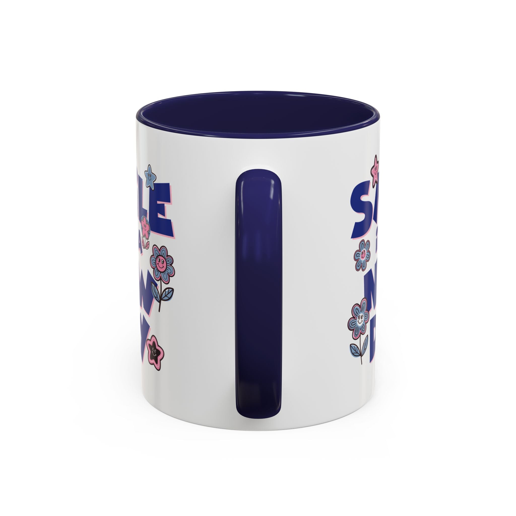 Inspirational Flower Design Coffee Mug - "Smile It's a New Day" - Perfect Gift for Coffee Lovers