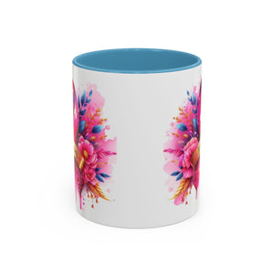 Inspirational Warrior Coffee Mug - Floral Design, Encouragement Gift, Cancer Awareness, Motivational Cup, Supportive Drinkware