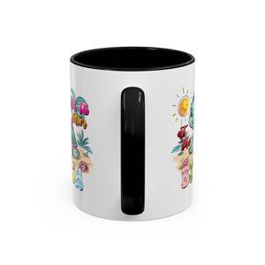 Beach Vibe Accent Coffee Mug - "Life is Better at the Beach" Design turtle animal lover