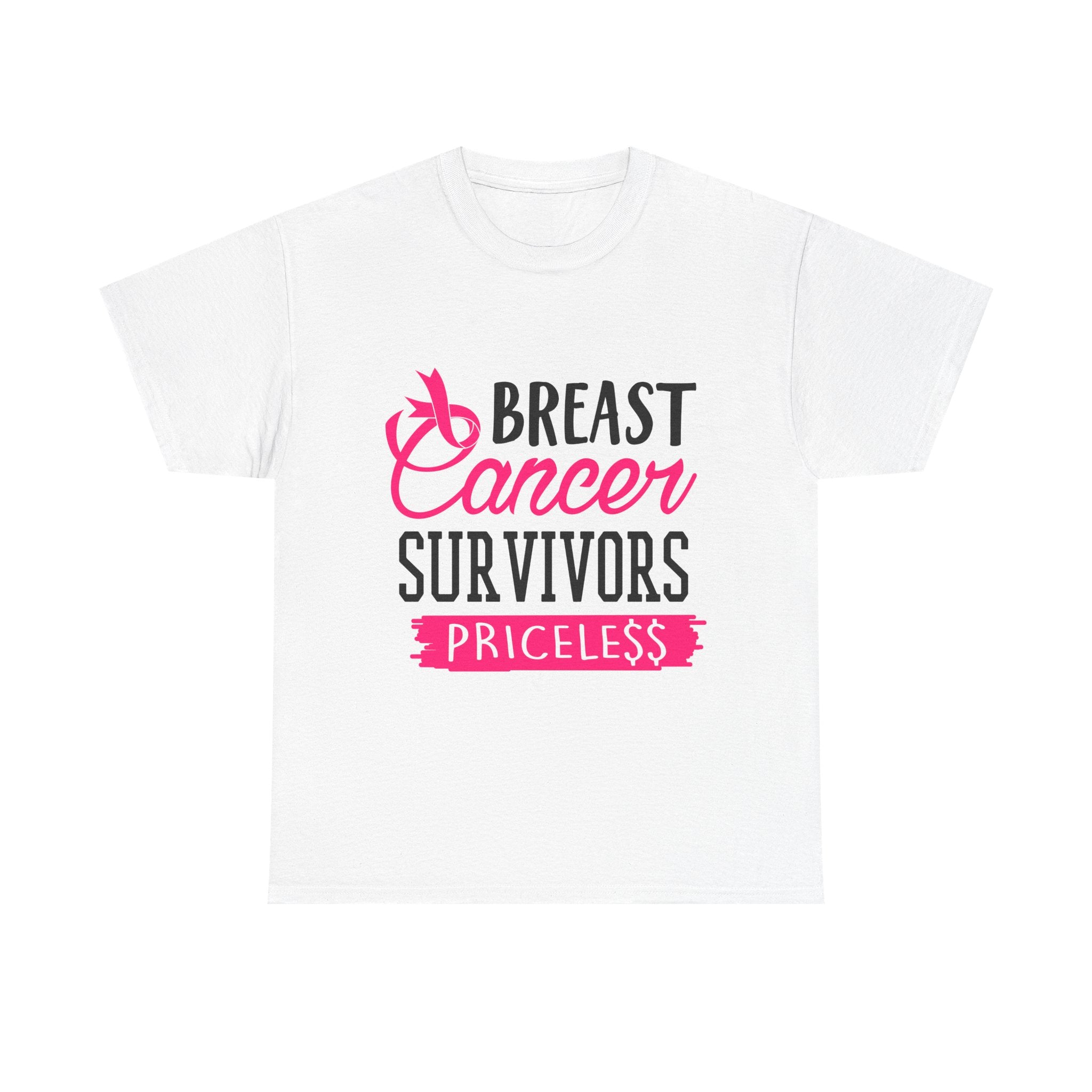 Breast Cancer Survivor Tee, Inspirational Shirt, Unisex Heavy Cotton Tee, Support Breast Cancer Awareness, Gift for Survivors