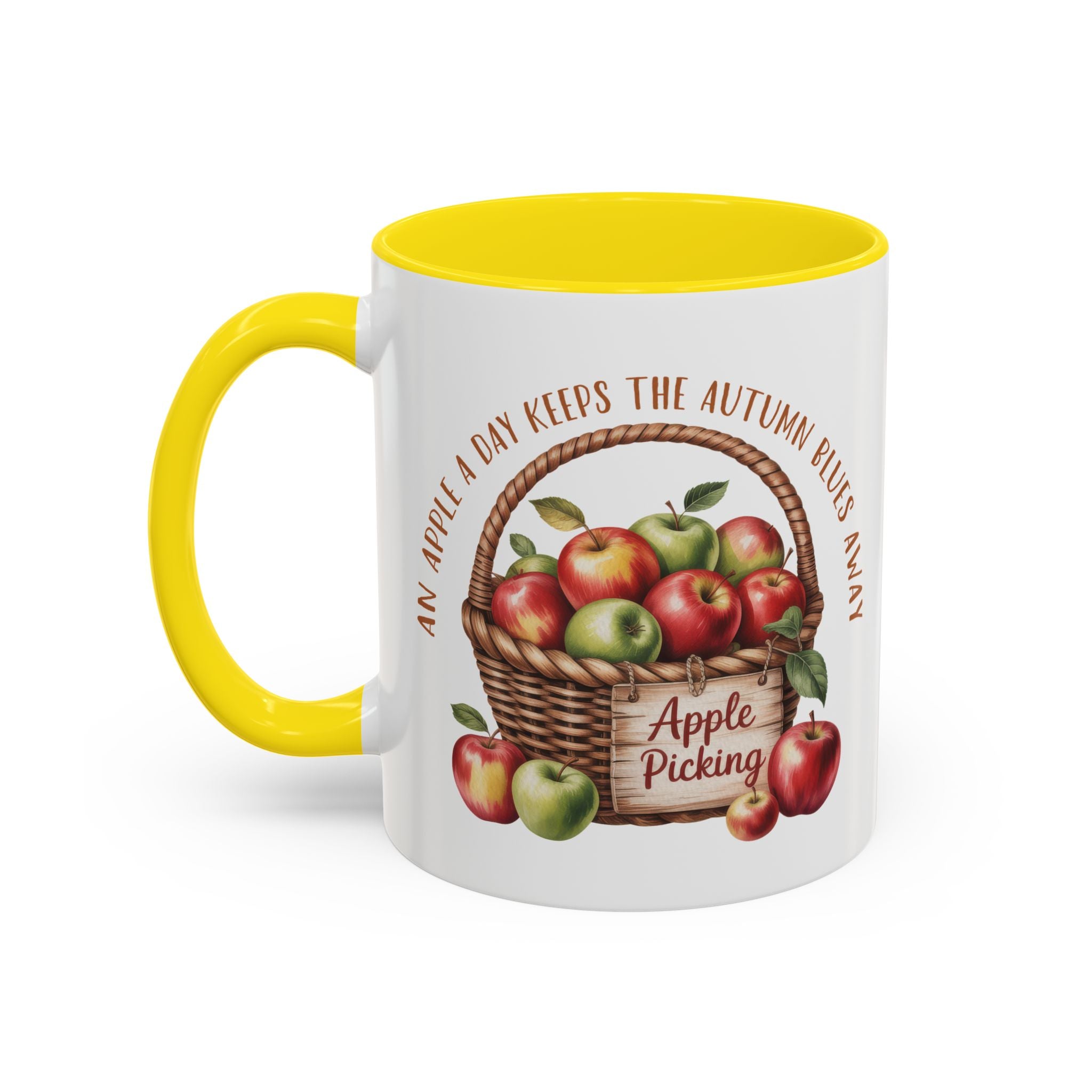 Autumn Apple Picking Coffee Mug - 11 and 15oz - Perfect Gift for Fall Lovers