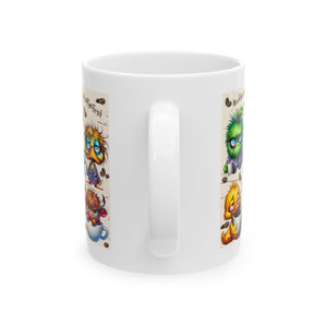 funny sarcasm Coffee Mug, Cartoon Characters, Cute Animal Design, Gift for Coffee Lovers, Fun Kitchen Decor, #coffee