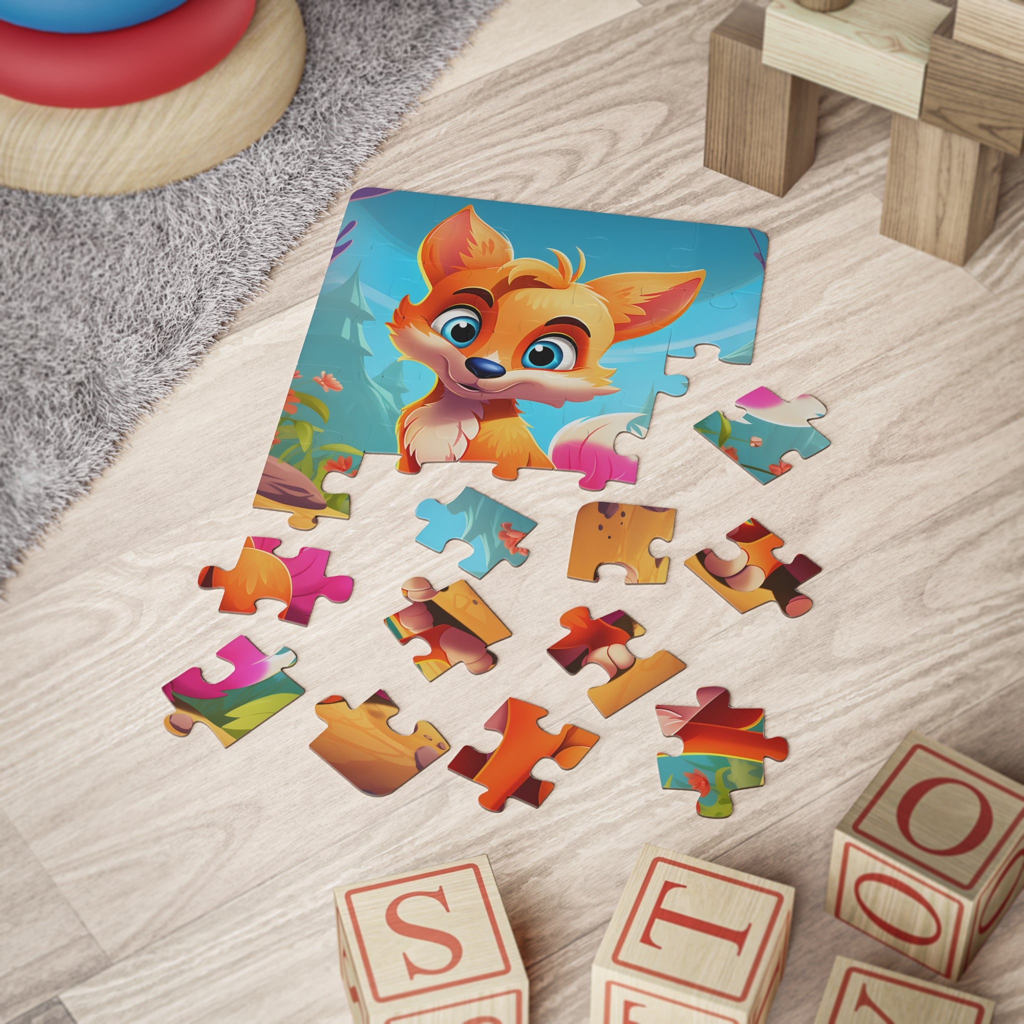Fox Kids' Puzzle, 30-Piece | Fun Family Activity, Educational Game, christmas Gift, Creative Playtime