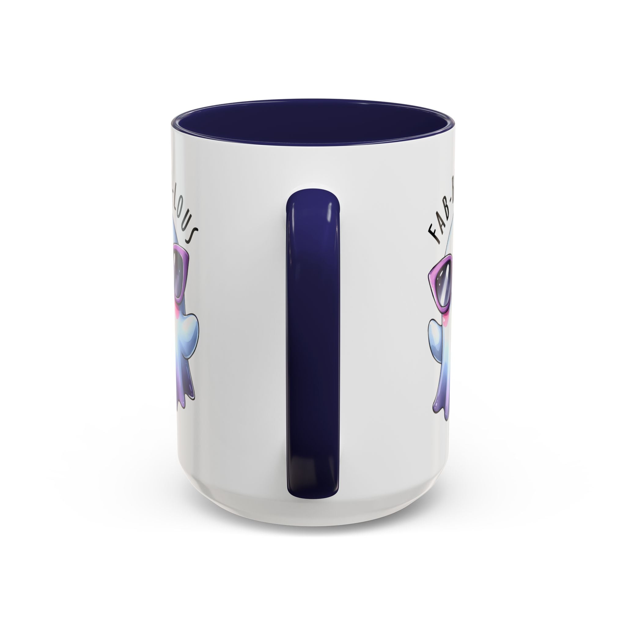 Fab-Boo-Lous Ghost Coffee Mug | Cute Halloween Mug, Fun Gift for Ghost Lovers, Spooky Seasonal Decor, Adorable Tea Cup