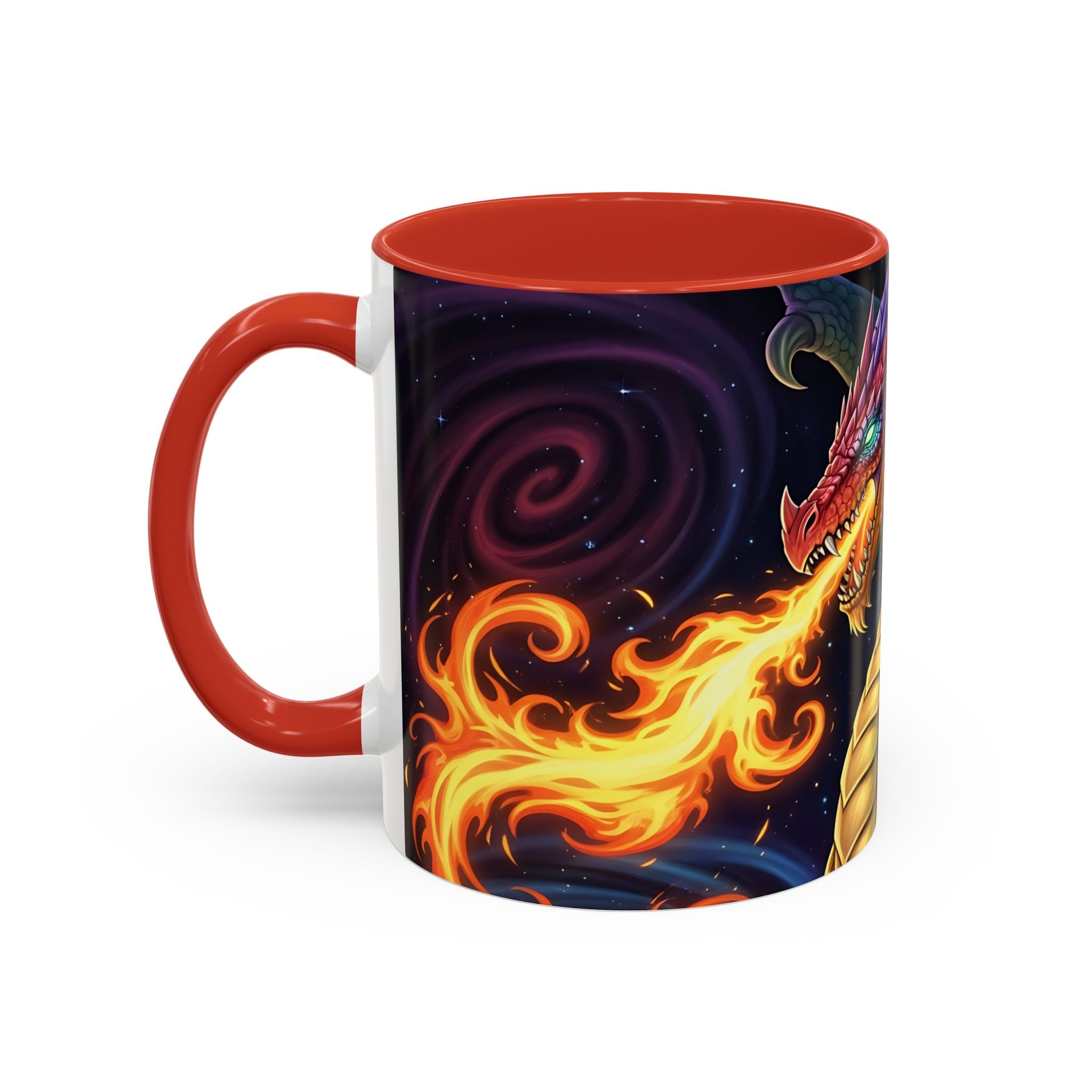 green  Dragon Accent Coffee Mug - 11 & 15oz Fantasy Drinkware