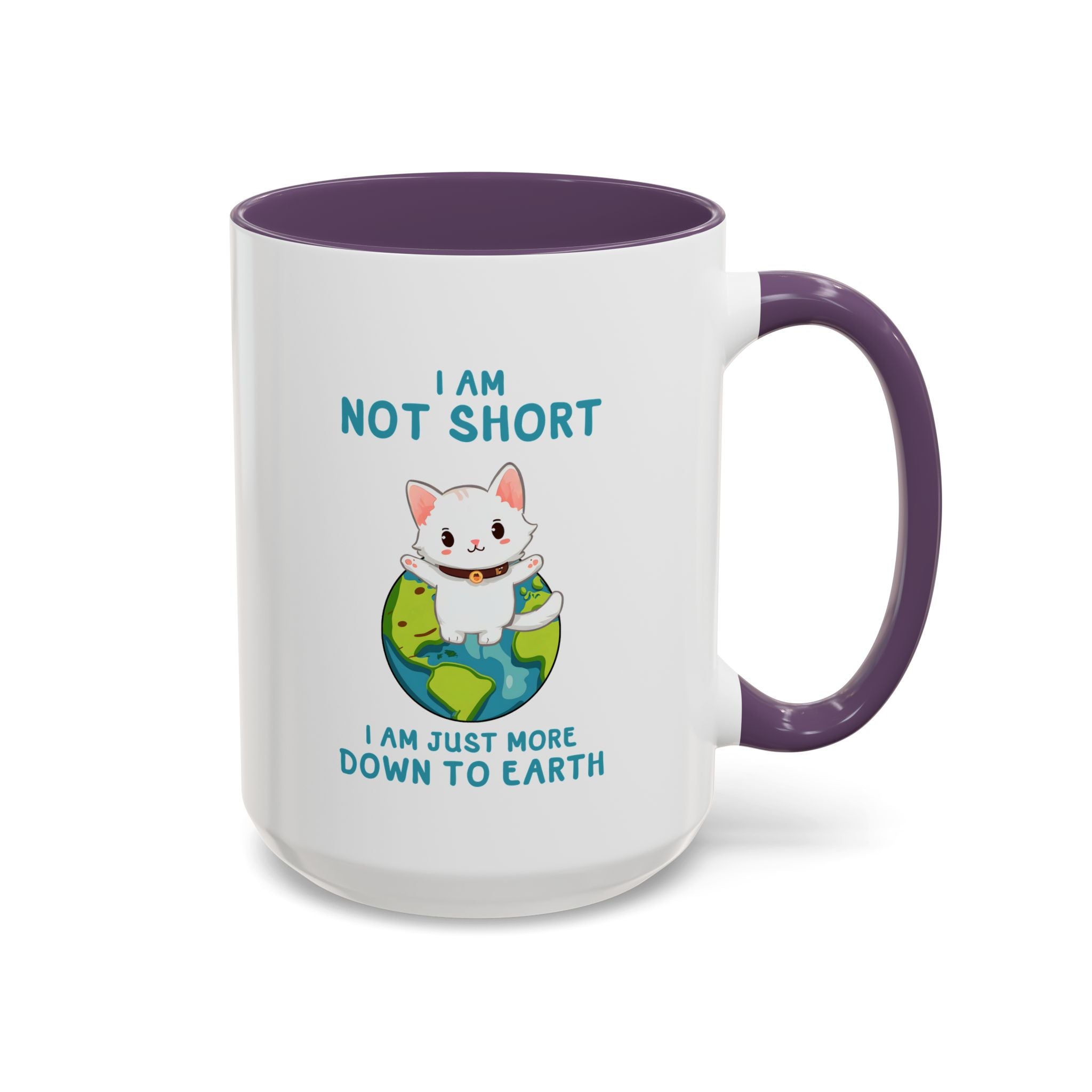 Cute Down to Earth Cat Coffee Mug - Perfect Gift for Cat Lovers