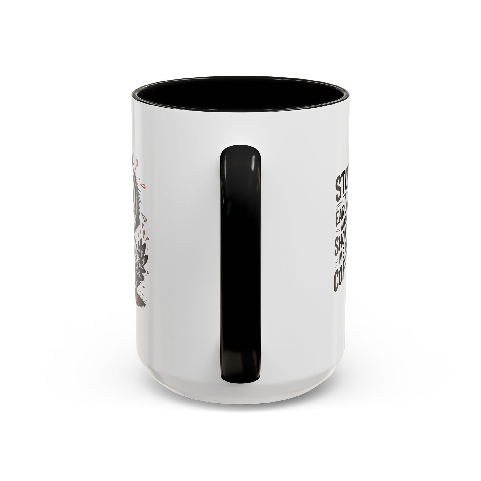 Quirky Coffee Mug with Owl Design | Gift for Coffee Lovers, Unique Office Mug, Fun Morning Coffee Cup, Bird-Themed Mug, Early Bird Gift