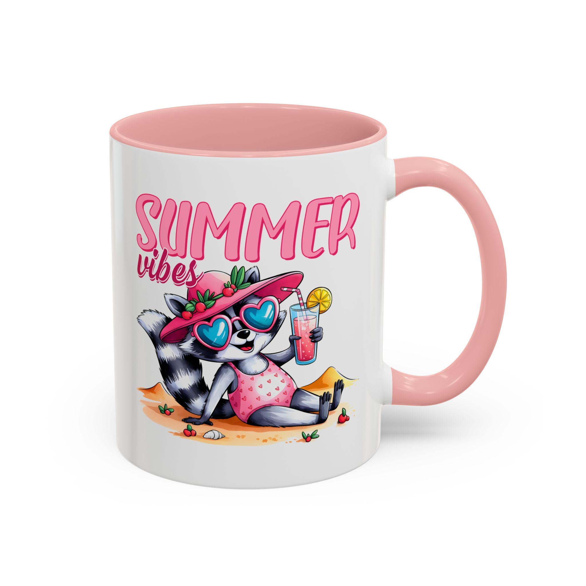 Summer Vibes Accent Coffee Mug - Fun & Colorful Design for Relaxing Moments