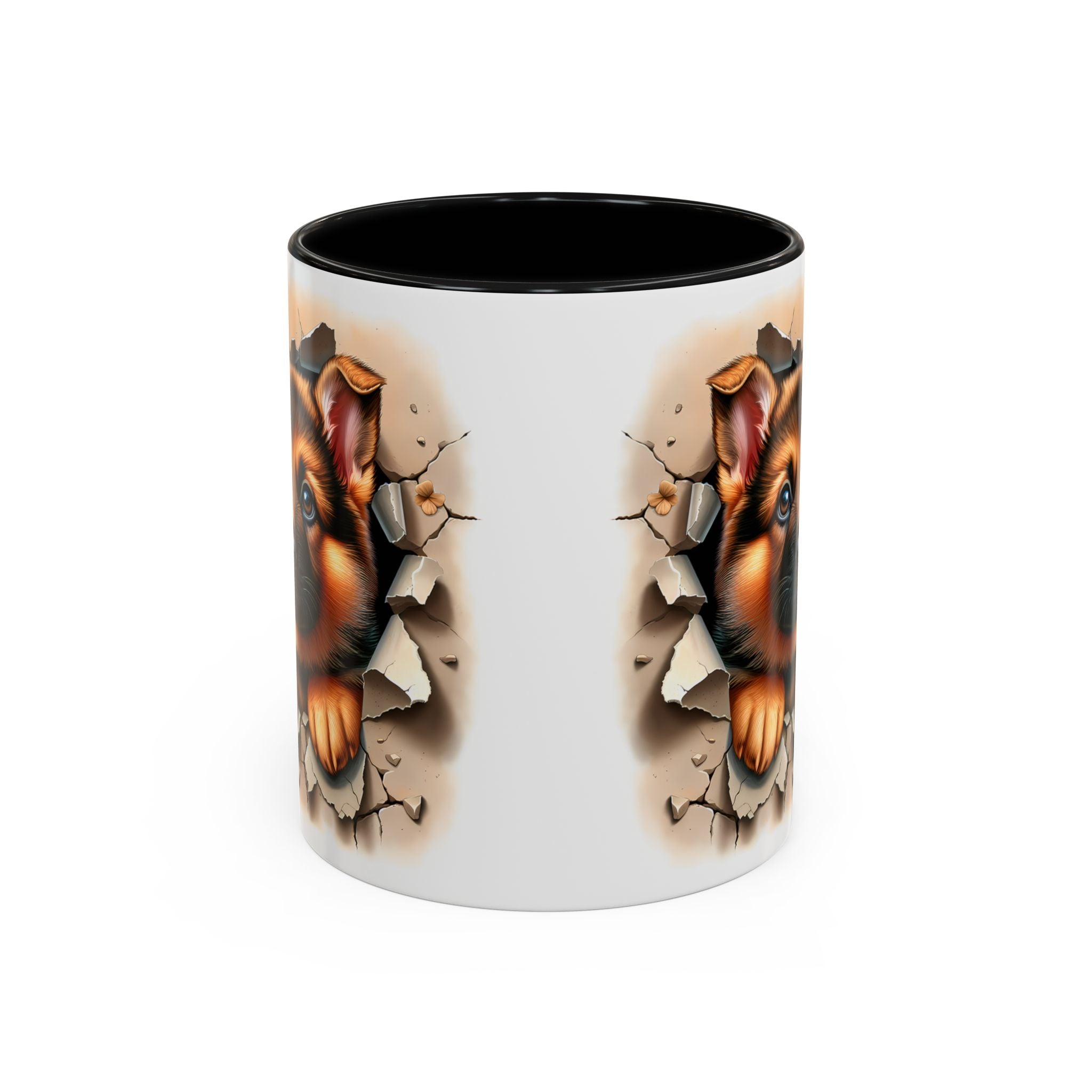 German Shepherd Accent Coffee Mug | Dog Lover Gift, Tasty Hot Beverage Cup, Pet Themed Kitchenware, Animal Adoption Cup, Unique Pet Gift