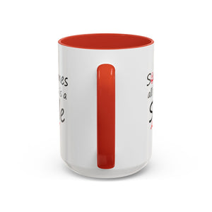 Inspirational Coffee Mug - "Sometimes All It Takes is a Smile" - Perfect Gift for Friends and Family
