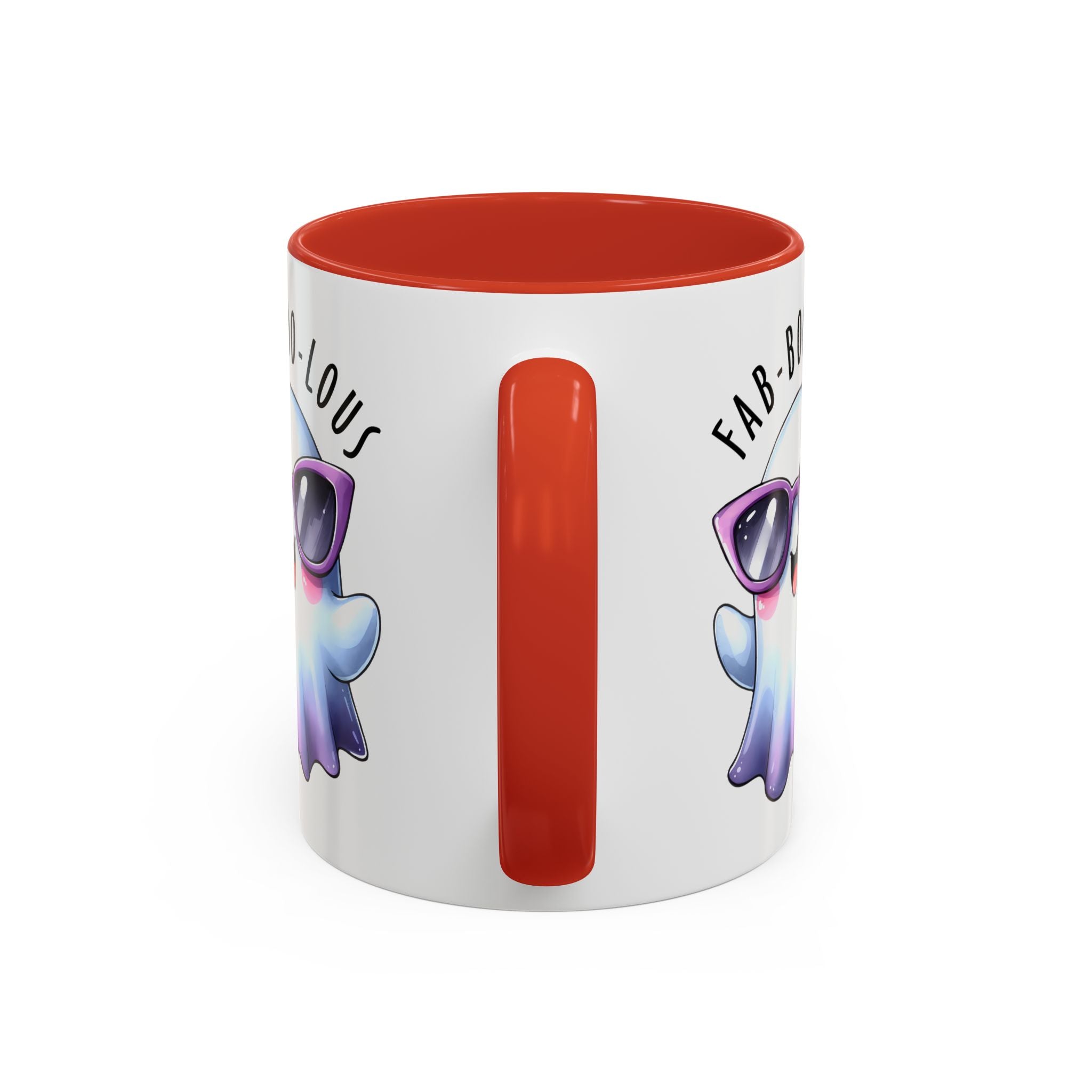 Fab-Boo-Lous Ghost Coffee Mug | Cute Halloween Mug, Fun Gift for Ghost Lovers, Spooky Seasonal Decor, Adorable Tea Cup