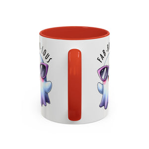 Fab-Boo-Lous Ghost Coffee Mug | Cute Halloween Mug, Fun Gift for Ghost Lovers, Spooky Seasonal Decor, Adorable Tea Cup