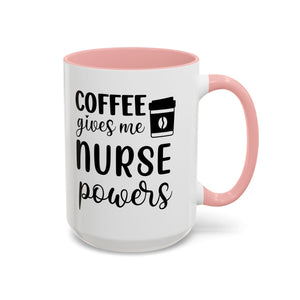 Nurse Coffee Mug, Funny Gift for Nurses, Coffee Lover's Mug, Black Accent Tea Cup, Motivational Nurse Gift