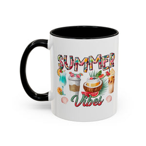 Summer Vibes Accent Coffee Mug - 11oz & 15oz - Perfect for Sunny Days & Celebrations