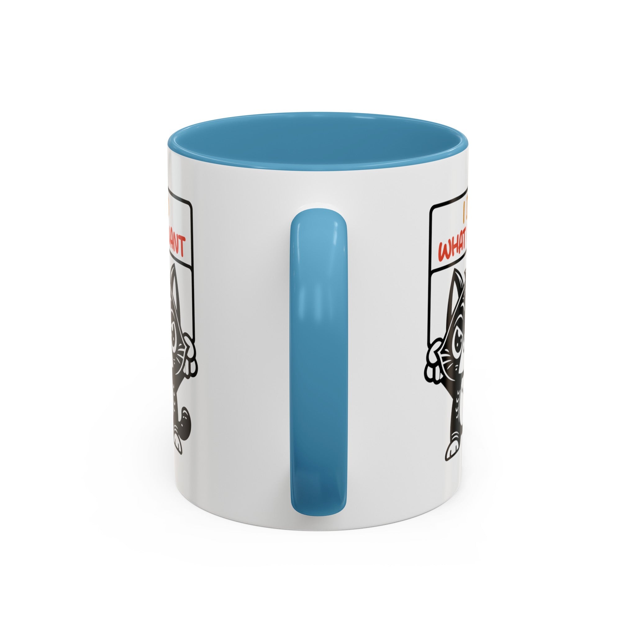 I do what I want funny cat Accent Coffee Mug (11, 15oz)