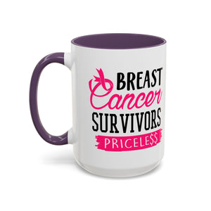 Breast Cancer Survivors Coffee Mug, Inspirational Cancer Gift, Supportive Awareness Mug, Gift for Survivors, Encouraging Morning Coffee