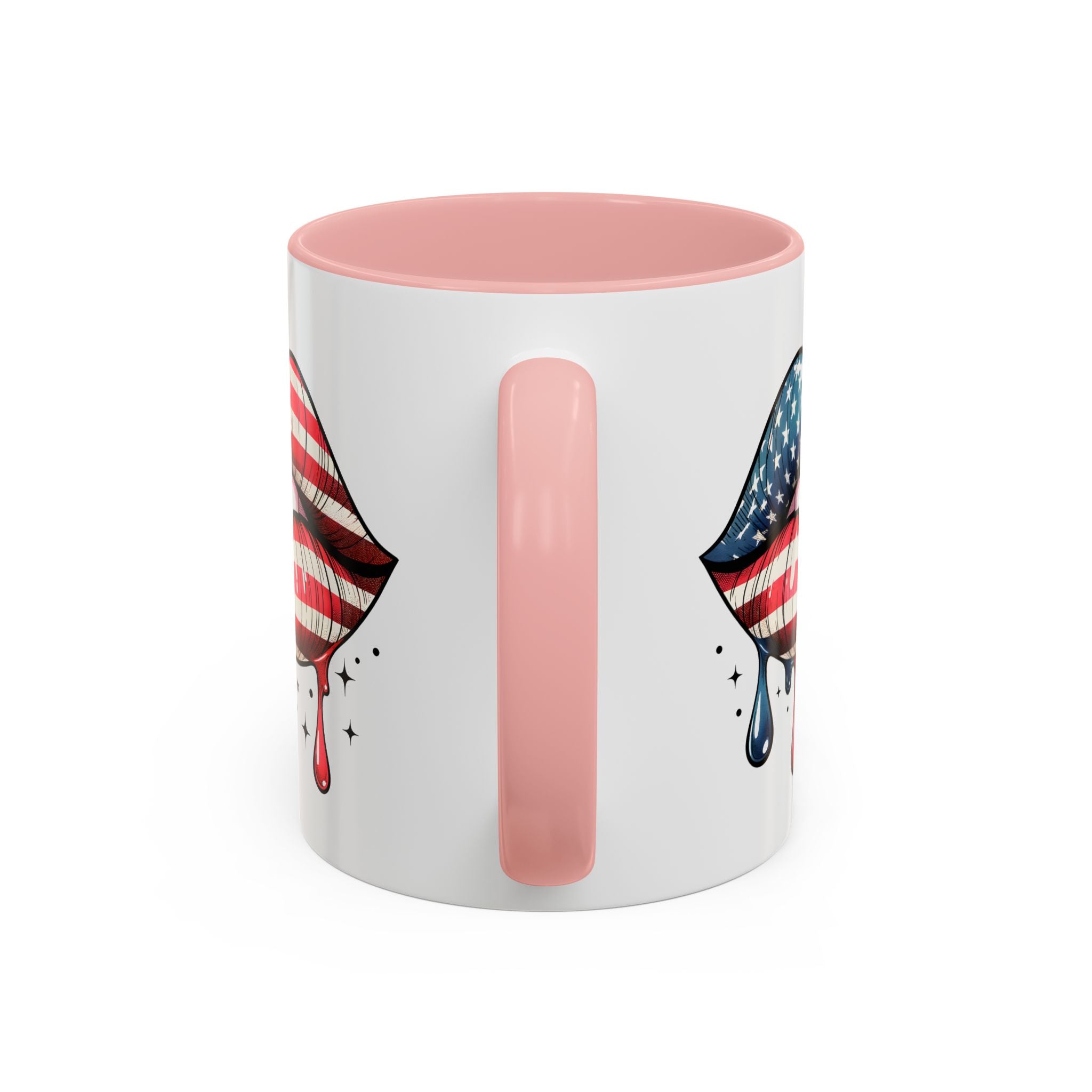 Patriotic Lip Print Coffee Mug – 11oz & 15oz