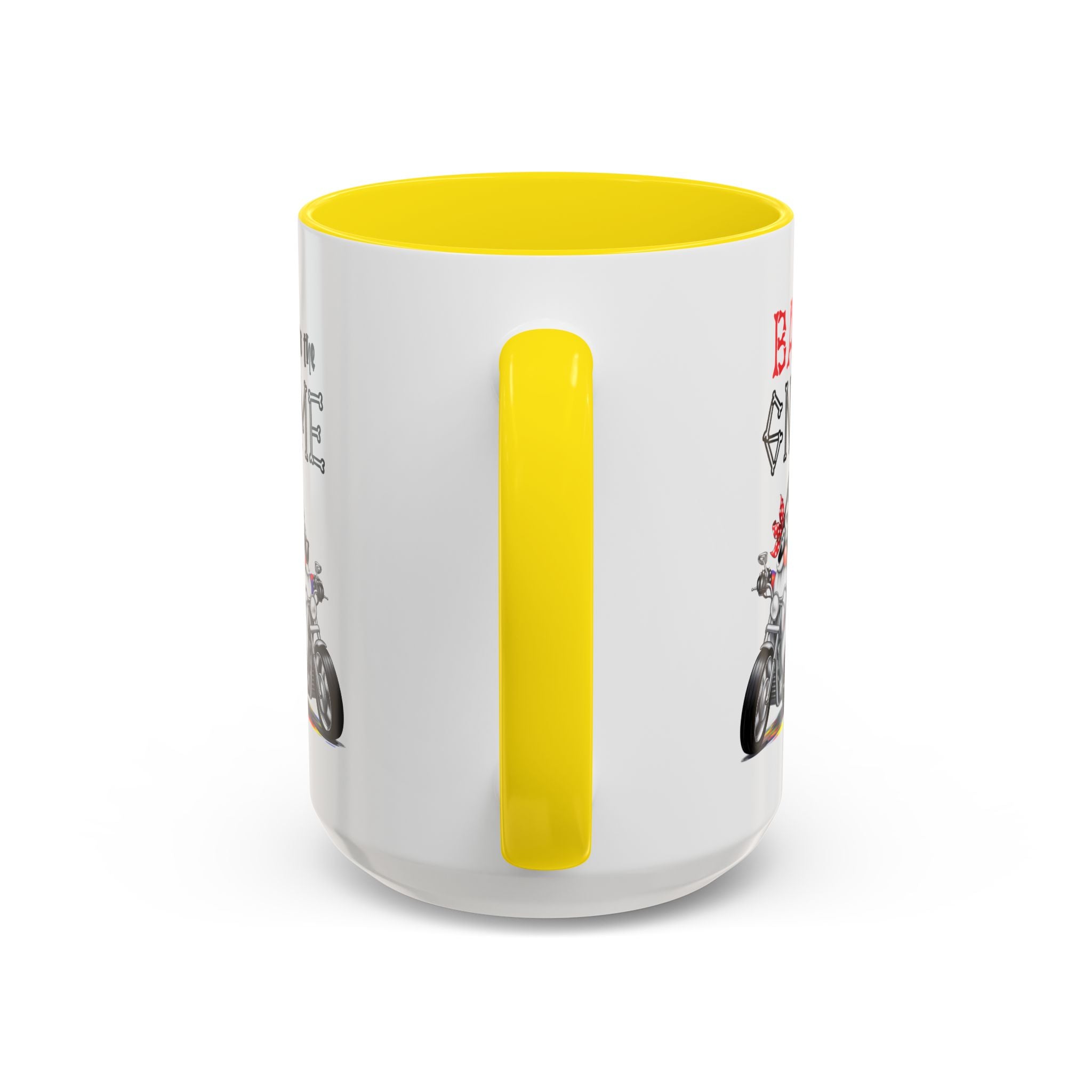 Bad to the Gnome Coffee Mug - 11oz & 15oz Accent Mugs for Bikers & Gnome Lovers
