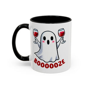 Boozy Ghost Accent Coffee Mug | Funny Halloween Tea Cup, Spooky Gift, Halloween Decor, Ghost Mug for Parties, Unique Drinkware