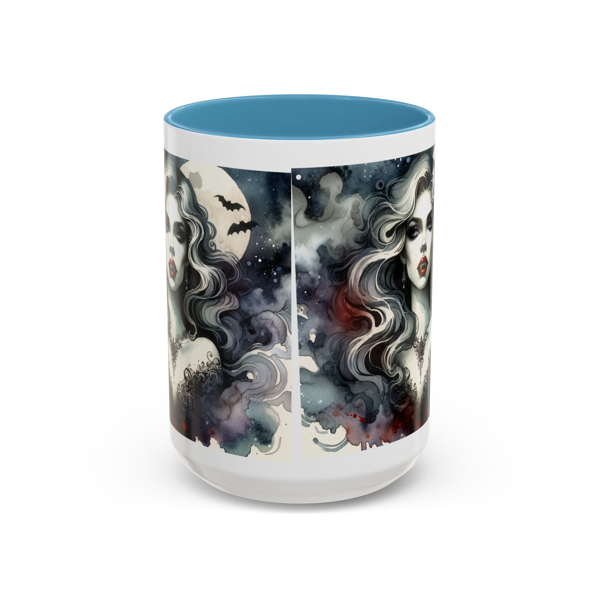 Gothic vampire Elegance Coffee Mug,  Halloween Decor, Dark Art Mug, Spooky Homeware