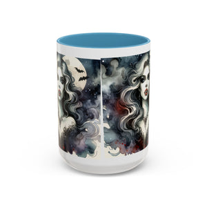 Gothic vampire Elegance Coffee Mug,  Halloween Decor, Dark Art Mug, Spooky Homeware