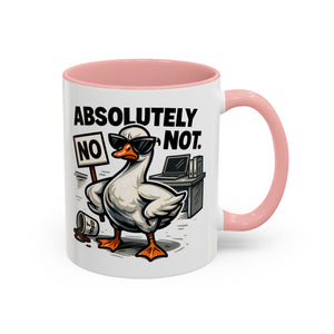 Sassy Coffee Mug, Humorous Gift for Geese Lovers, Fun Office Desk Decor, Funny Animal Cup, Quirky Kitchenware