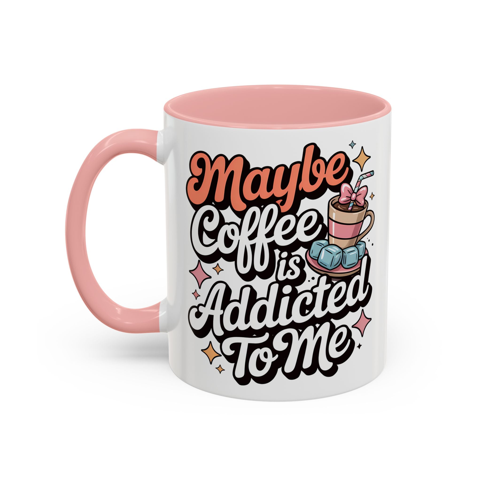 Coffee Addict Accent Mug - Fun Design for Coffee Lovers