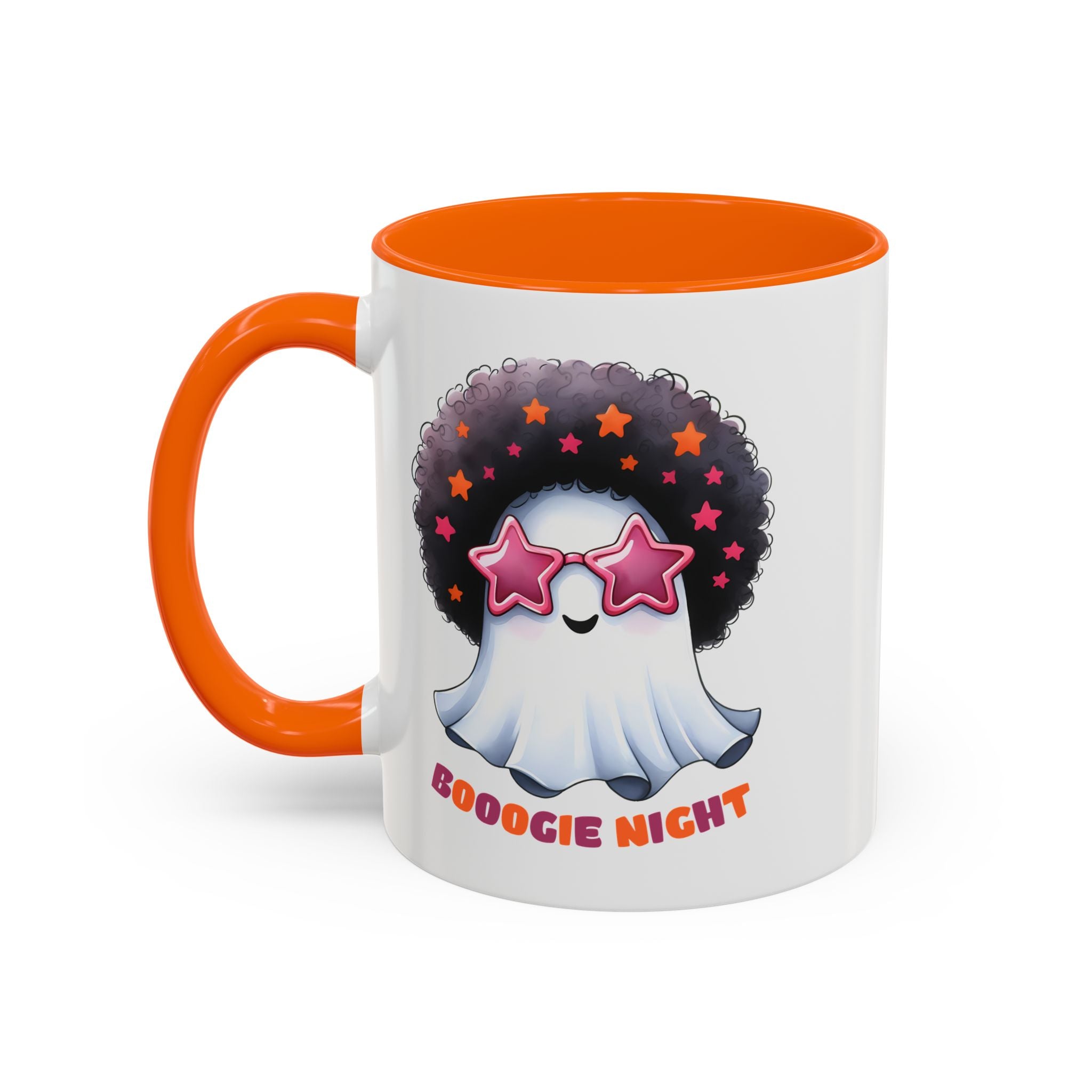 Groovy Ghost Coffee Mug - Fun, Whimsical Mug for Halloween, Parties, Gift for Friends, Unique Home Decor, Boogie Night