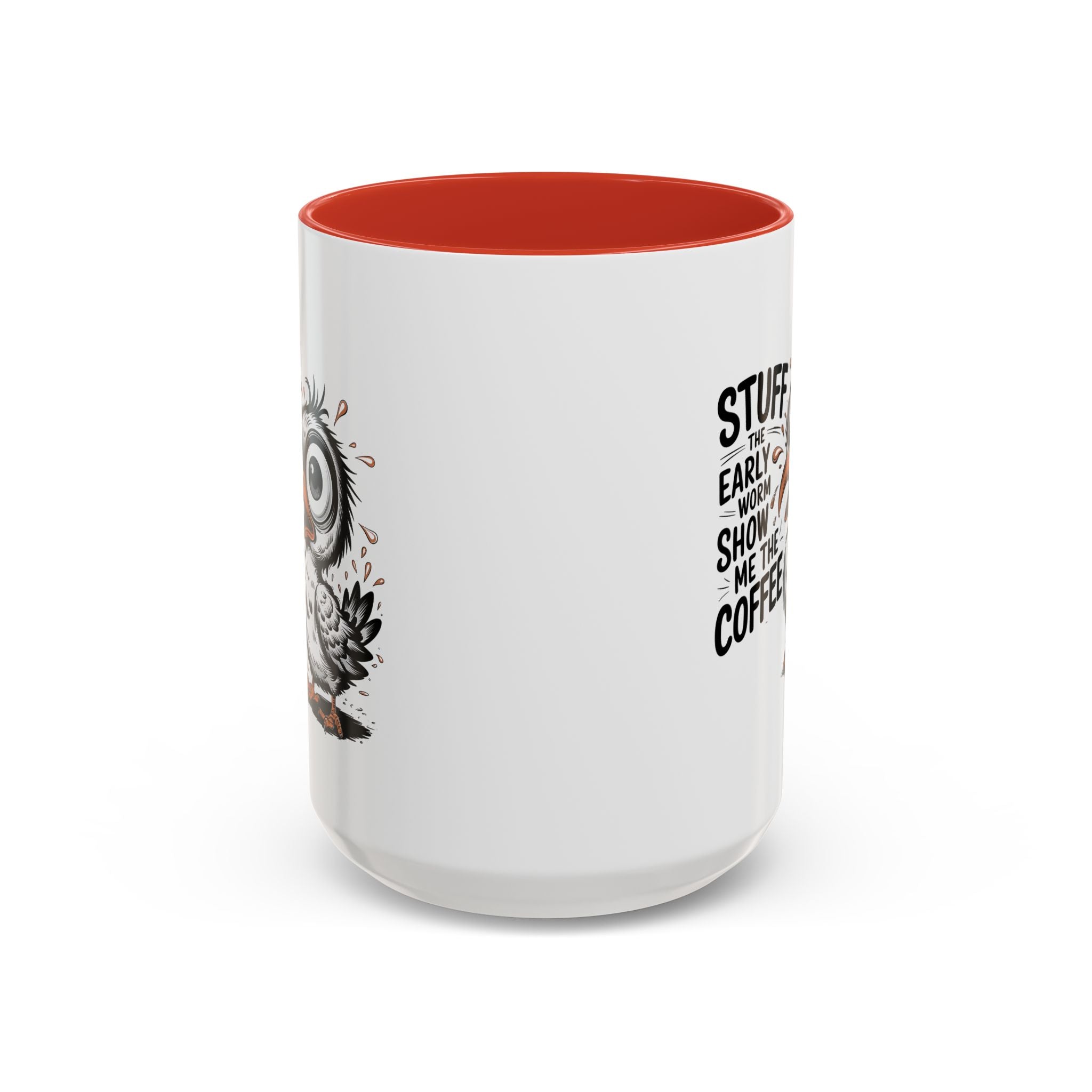 Quirky Coffee Mug with Owl Design | Gift for Coffee Lovers, Unique Office Mug, Fun Morning Coffee Cup, Bird-Themed Mug, Early Bird Gift