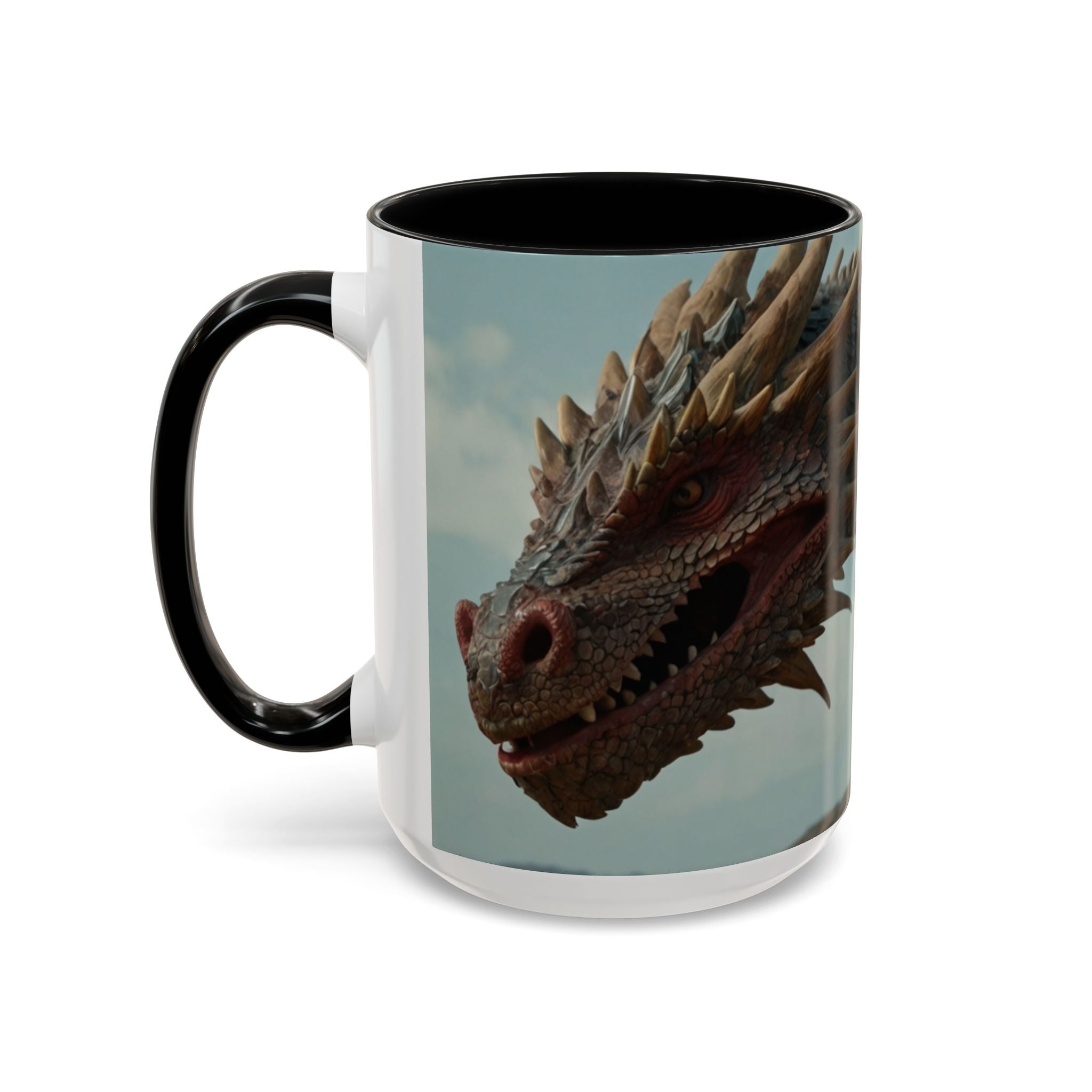 Dragon warrior Fantasy-Themed Accent Coffee Mug gothic