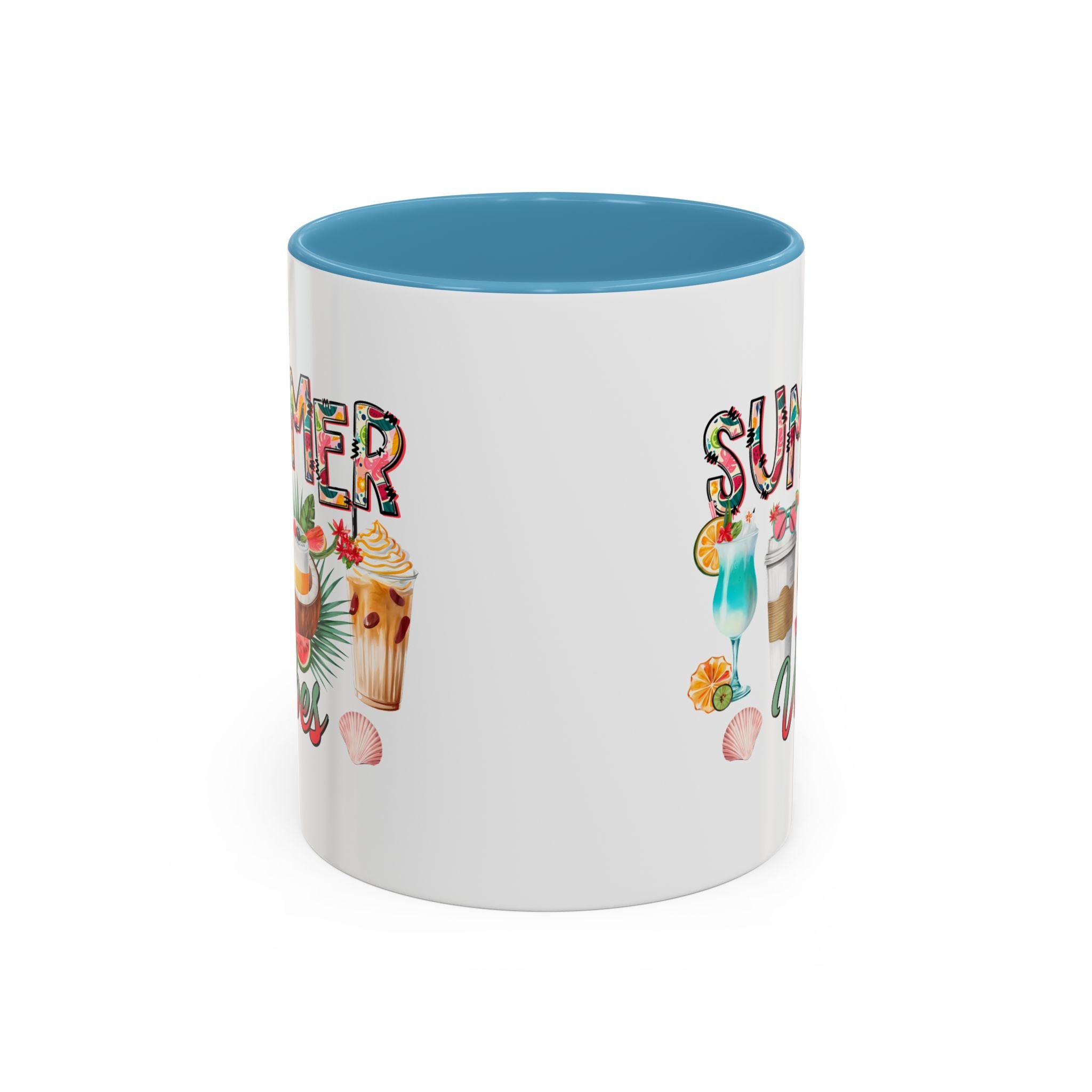Summer Vibes Accent Coffee Mug - 11oz & 15oz - Perfect for Sunny Days & Celebrations