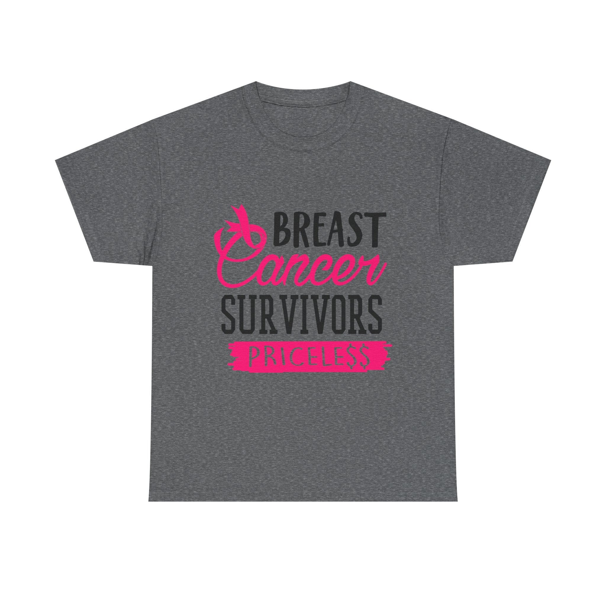 Breast Cancer Survivor Tee, Inspirational Shirt, Unisex Heavy Cotton Tee, Support Breast Cancer Awareness, Gift for Survivors
